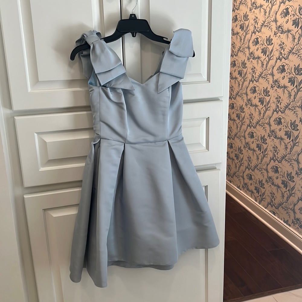 ALEXIA MARIA LIGHT BLUE MINI DRESS